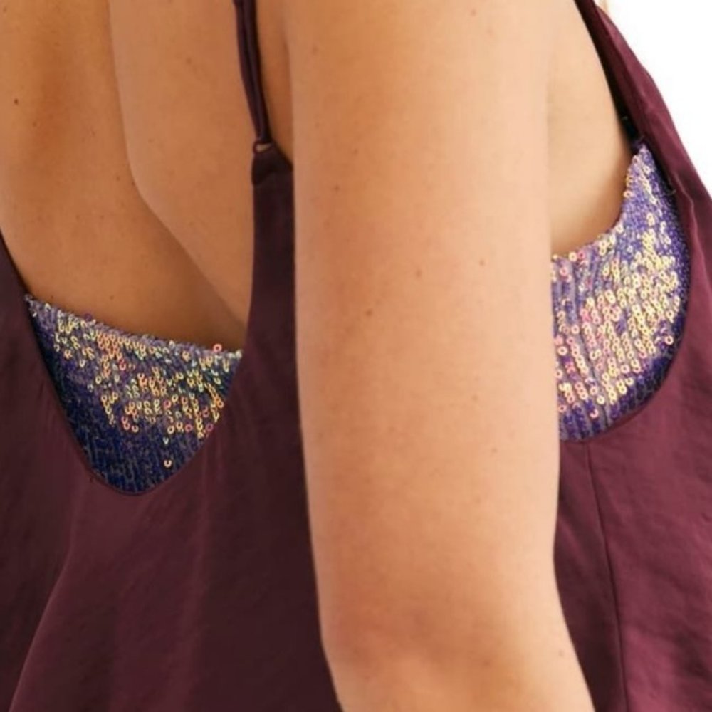 Free People Turn It On Cami Vetiver Bloom XS - Picture 7 of 9